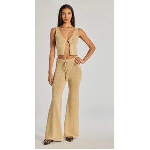 Windsor Gold Knit Pants Women's Regular Size S